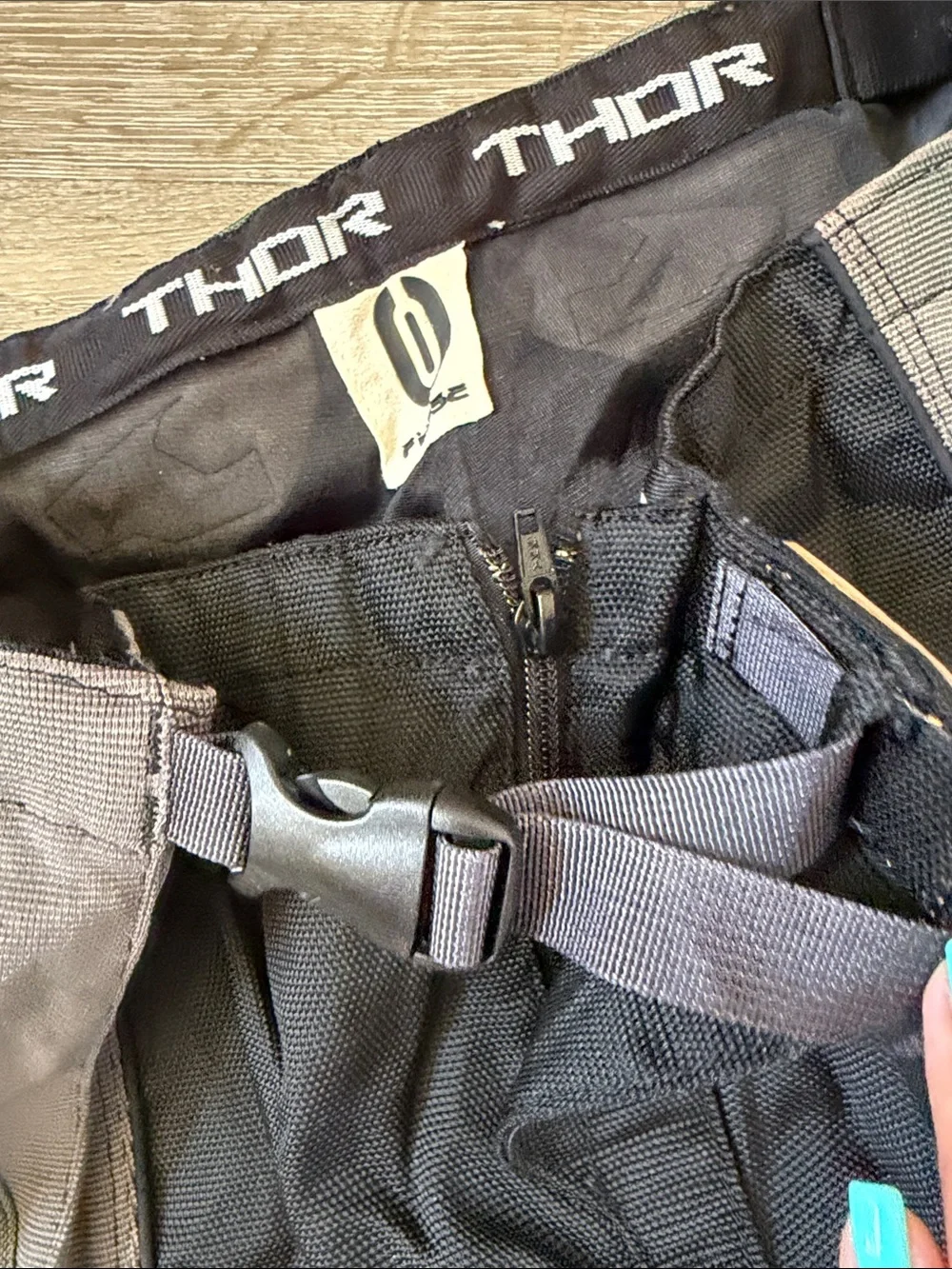 thor Black, Orange, Gray Motocross Pants